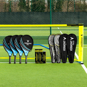 Vermont ProCourt Mini Tennis & Badminton Net & Racket Set