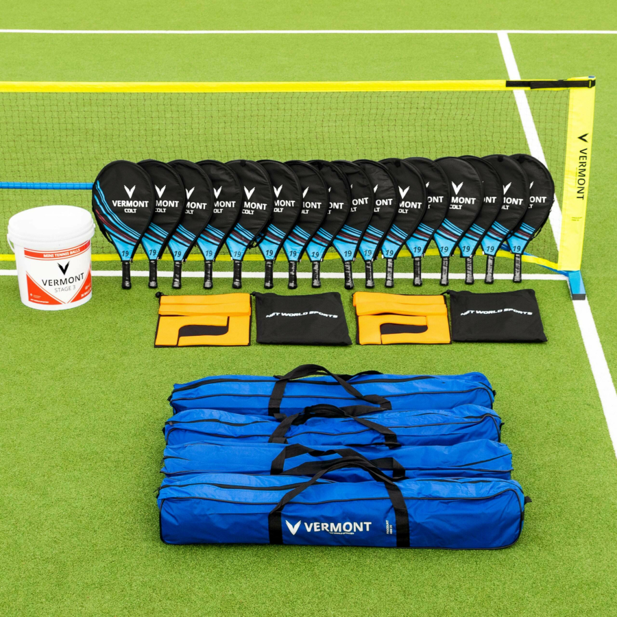 Vermont ProCourt Mini Tennis Set [4 Nets] - Schools Edition